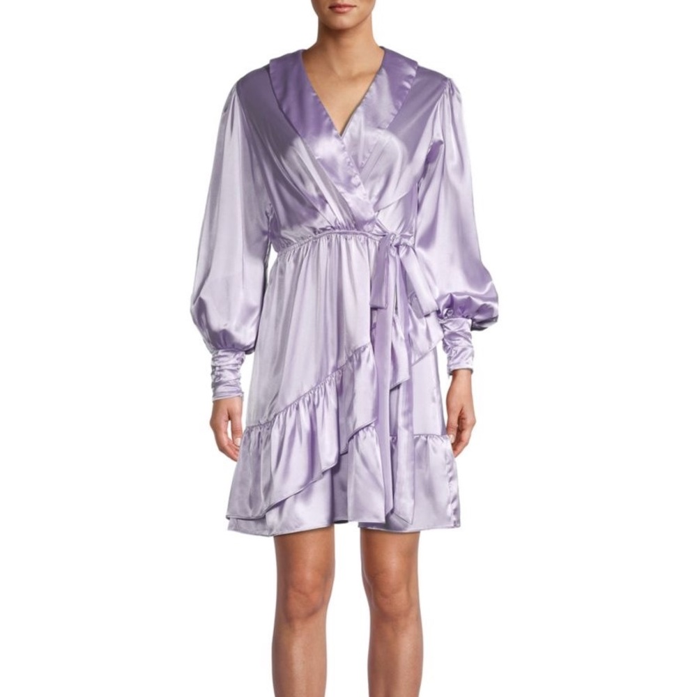 NWT LAVENDER SILK MINI DRESS